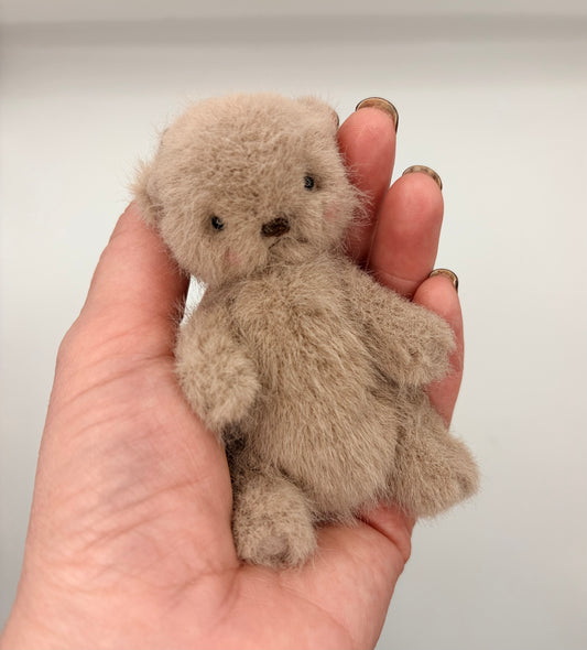 Miniature 4” Soft Plush Bear (Otter Face)