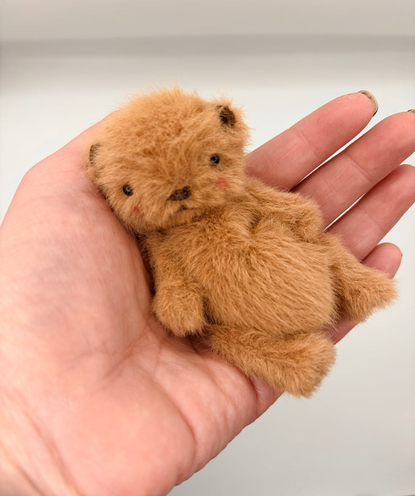 Miniature 4” Soft Plush Bear (Otter Face)