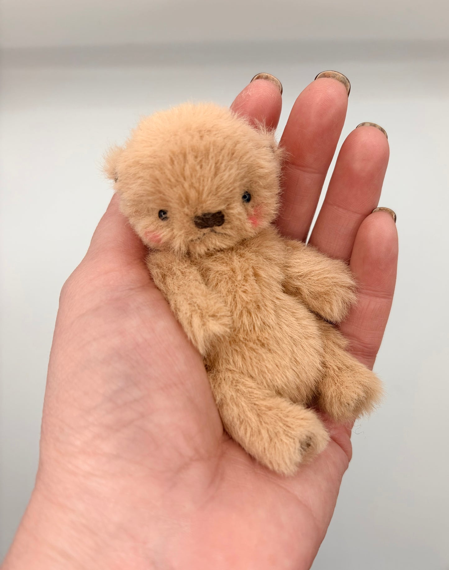Miniature 4” Soft Plush Bear (Otter Face)