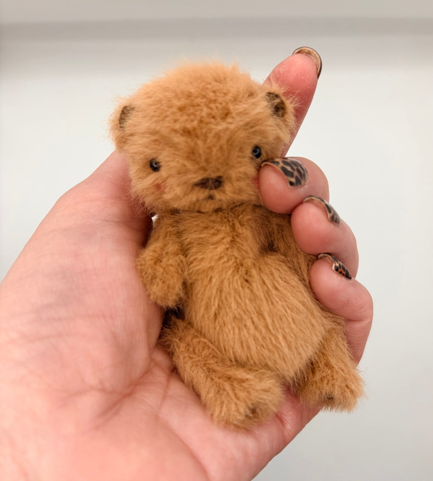 Miniature 4” Soft Plush Bear (Otter Face)