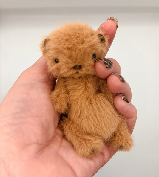 Miniature 4” Soft Plush Bear (Otter Face)