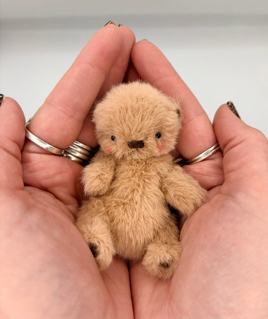 Miniature 4” Soft Plush Bear (Otter Face)