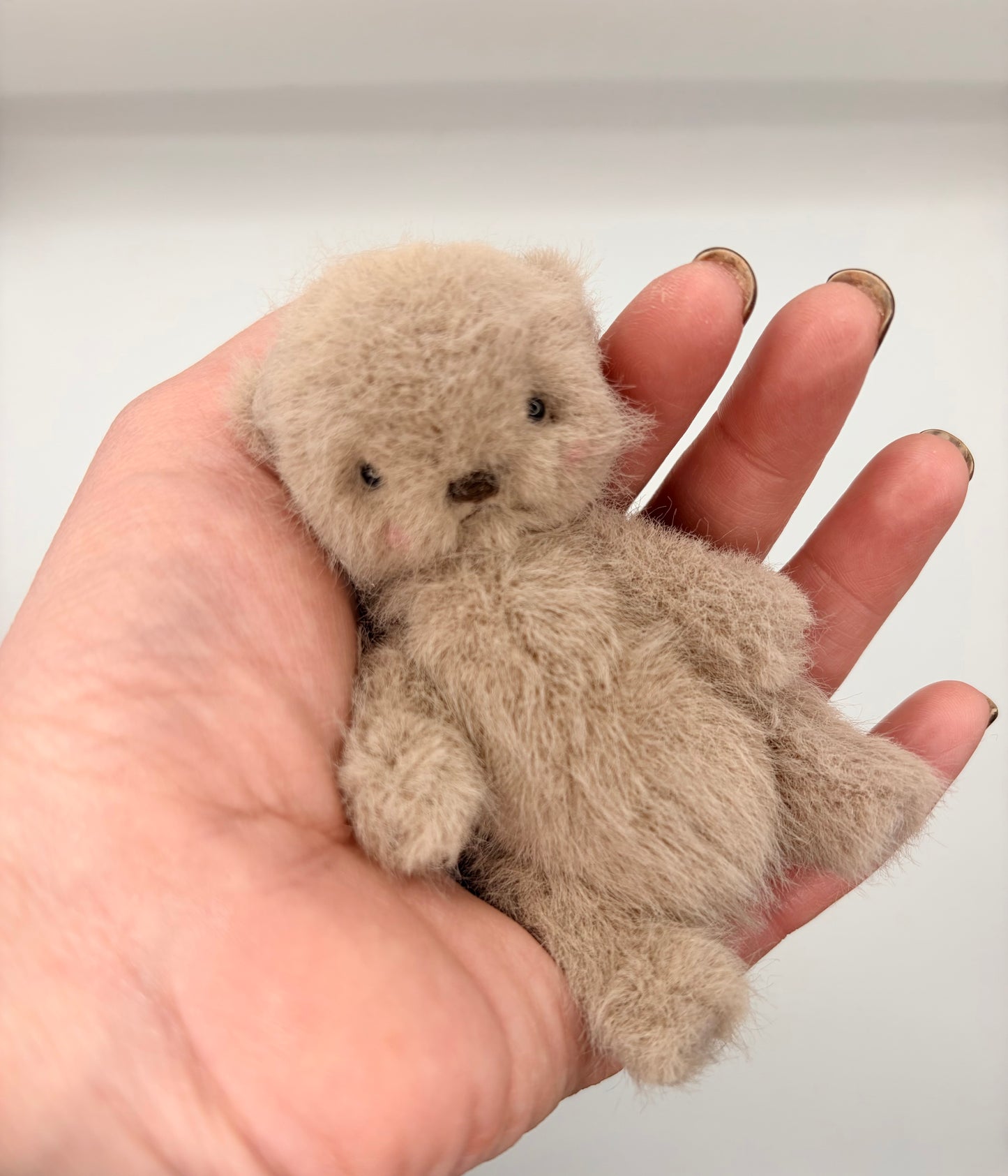 Miniature 4” Soft Plush Bear (Otter Face)
