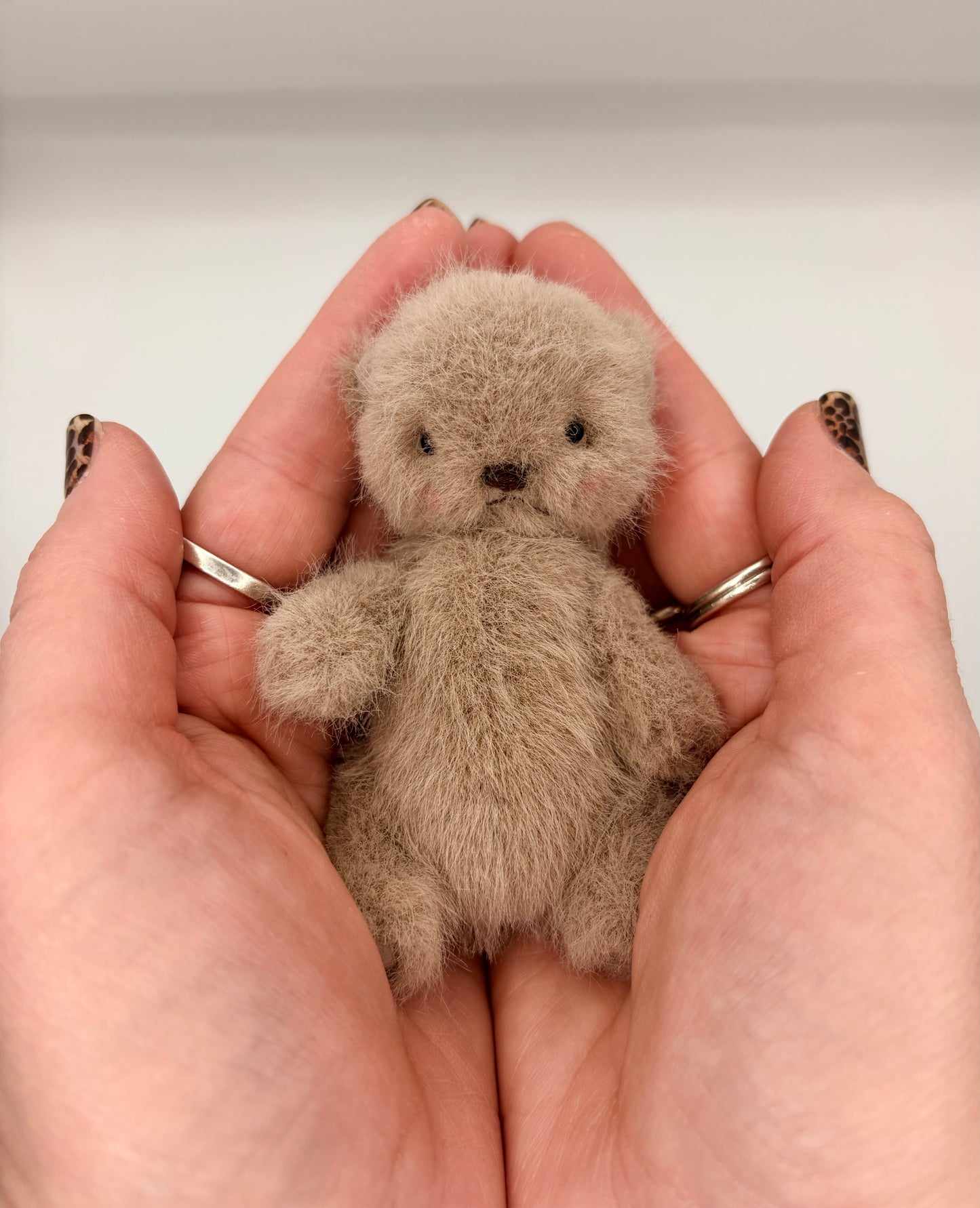 Miniature 4” Soft Plush Bear (Otter Face)