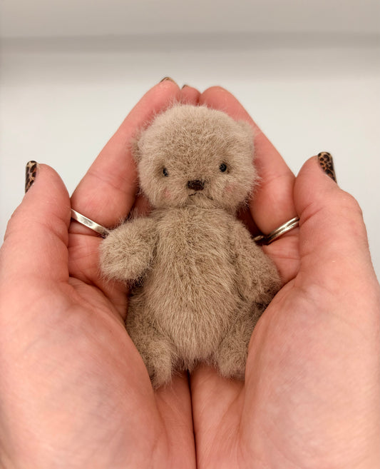 Miniature 4” Soft Plush Bear (Otter Face)
