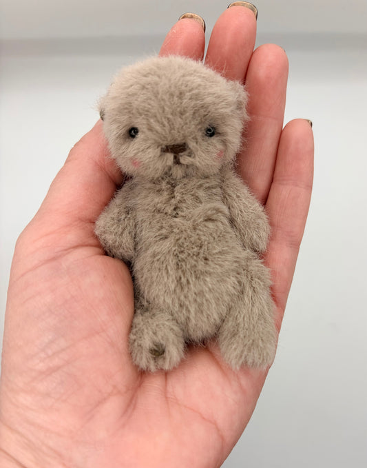 Miniature 4” Soft Plush Bear (Otter Face)
