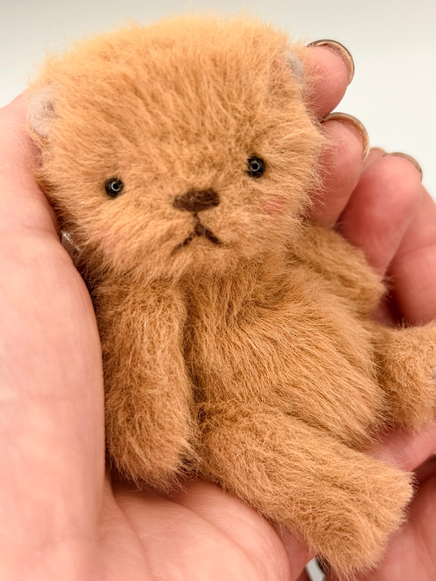 Miniature 4” Soft Plush Bear (Otter Face)