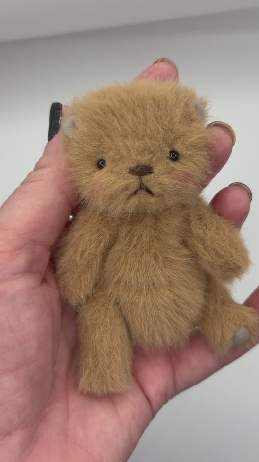 Miniature 4” Soft Plush Bear (Otter Face)